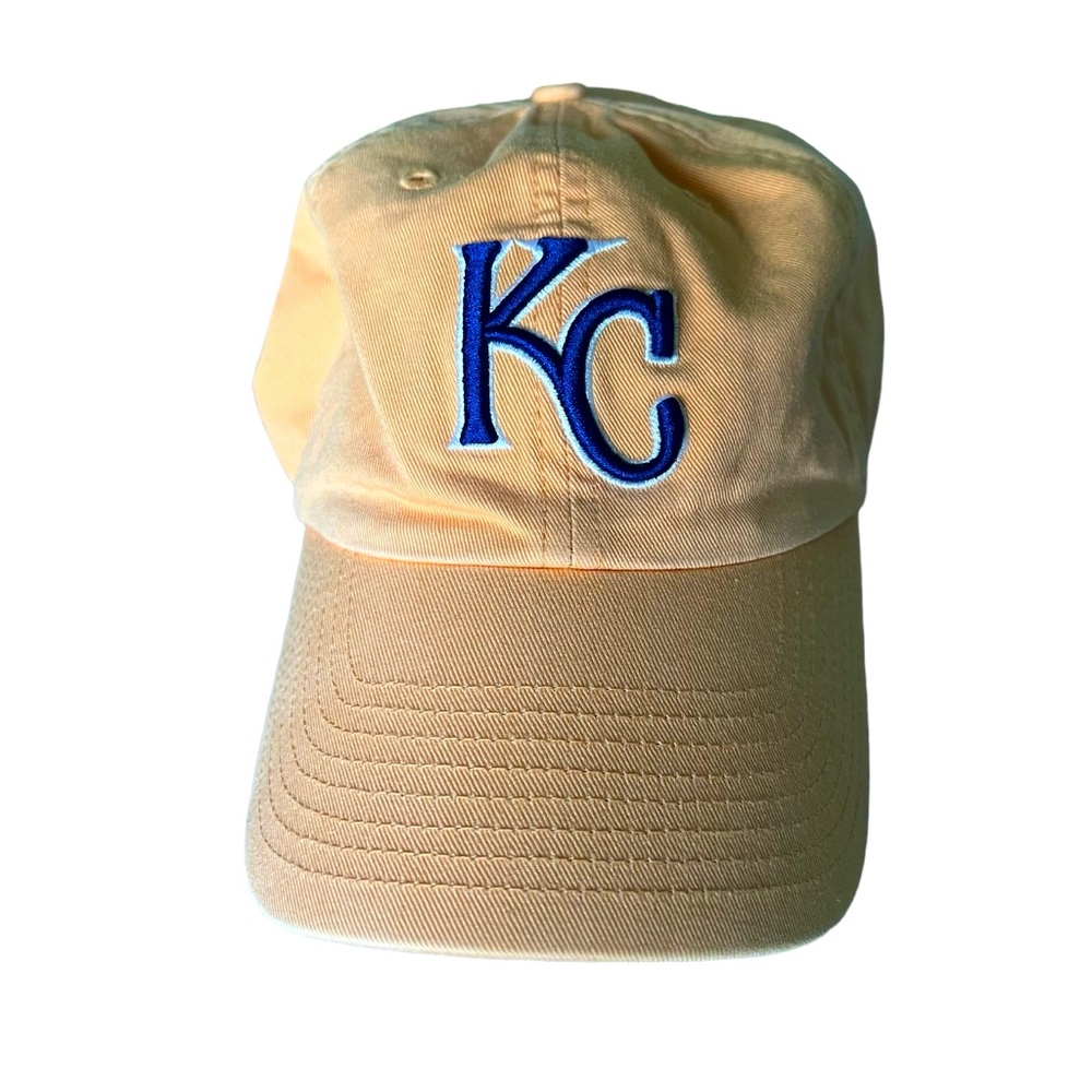 KANSAS CITY ROYALS CLEAN UP ADJUSTABLE Dad HAT Peach Orange‎ One Size Fits All